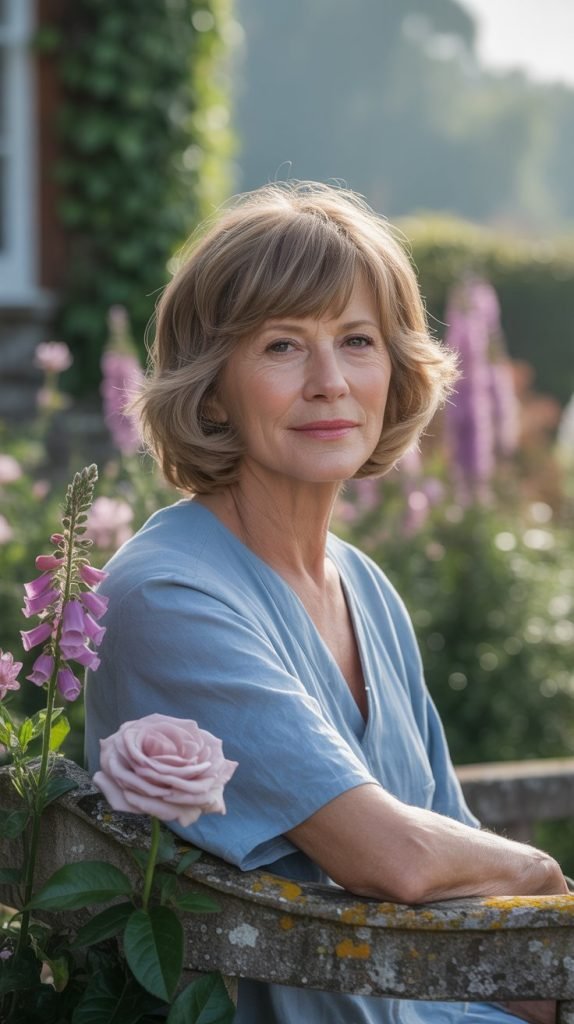  Feathered Bangs with Layered Cut