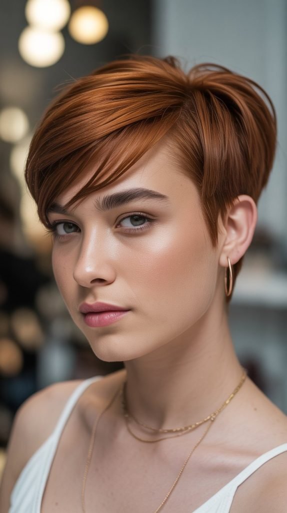  Side-Swept Pixie with Angled Fringe