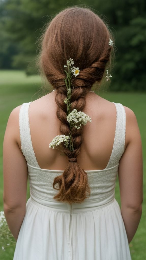 Low Braided Ponytail