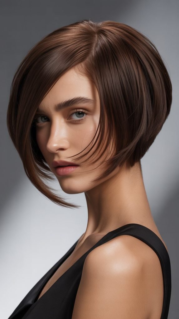  Razored Stacked Inverted Bob