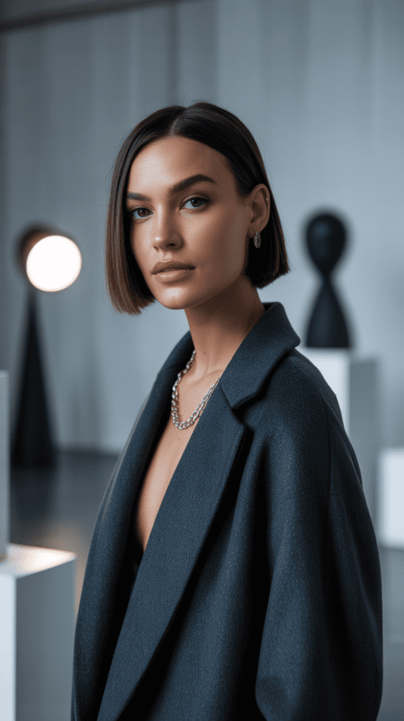 Bob with Angled Front Pieces