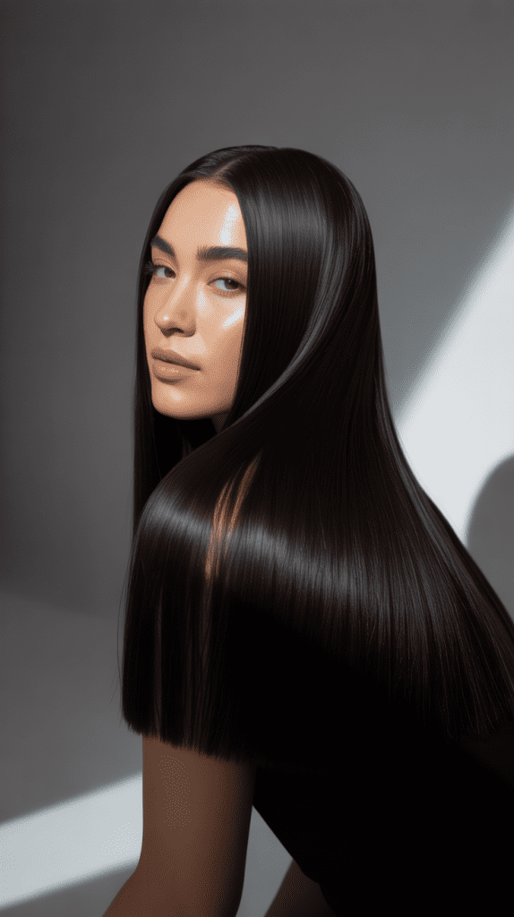 Ningning's Glossy Straight Hair