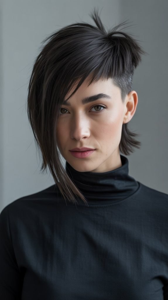 Asymmetrical Cut for Thick Hair