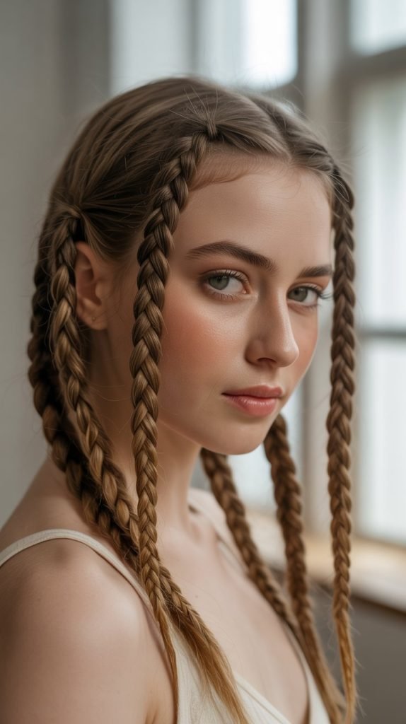 Side Part with Twisted Front Sections