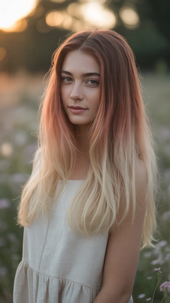 Sunset Blonde Gradation