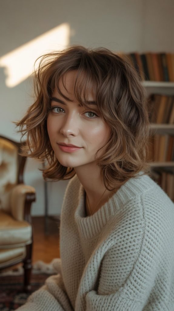 Shaggy Mid-Length Cut with Face-Framing Layers