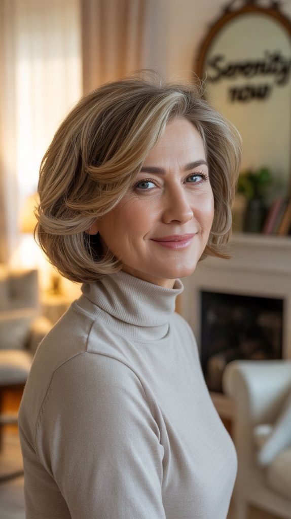 Medium Length with Curved Layers