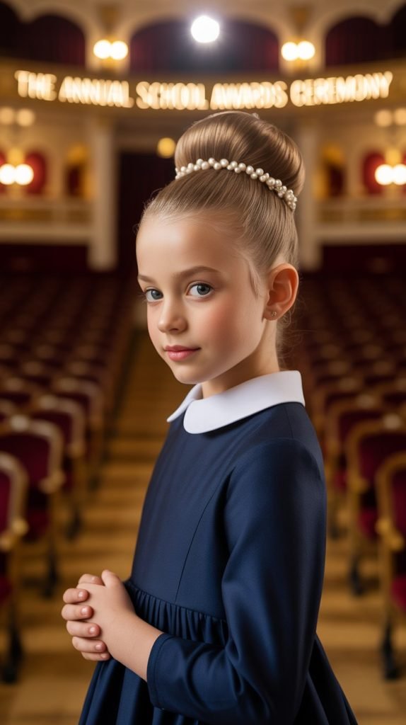 Sock Bun with Decorative Pins