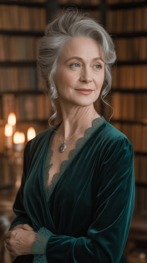 Romantic Updo with Face-Framing Wisps