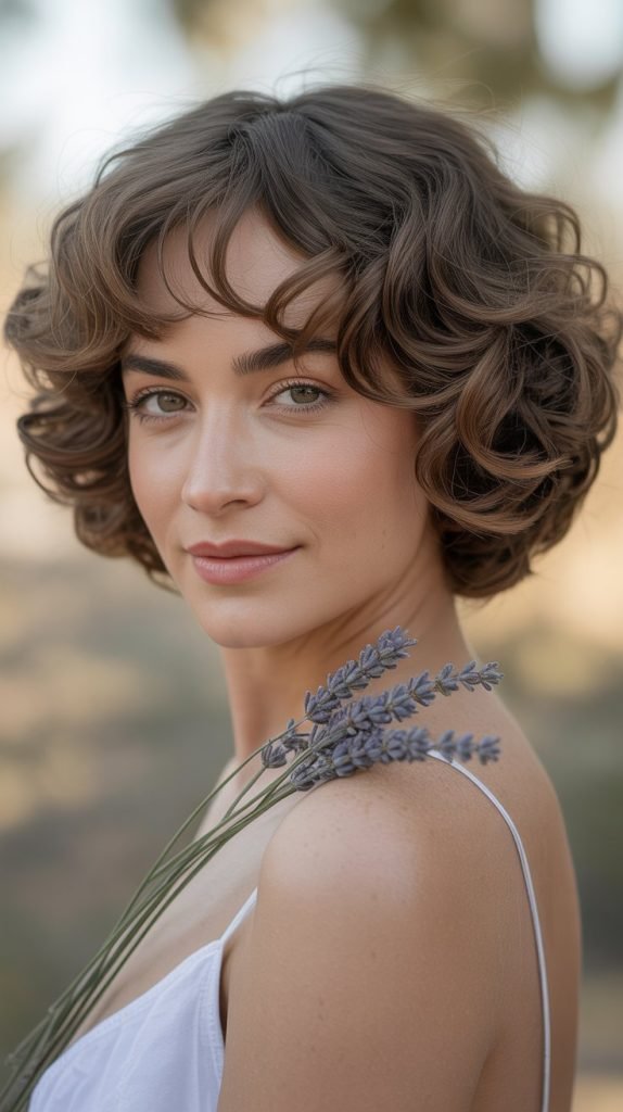 French Bob with Bangs for Heart-Shaped Faces