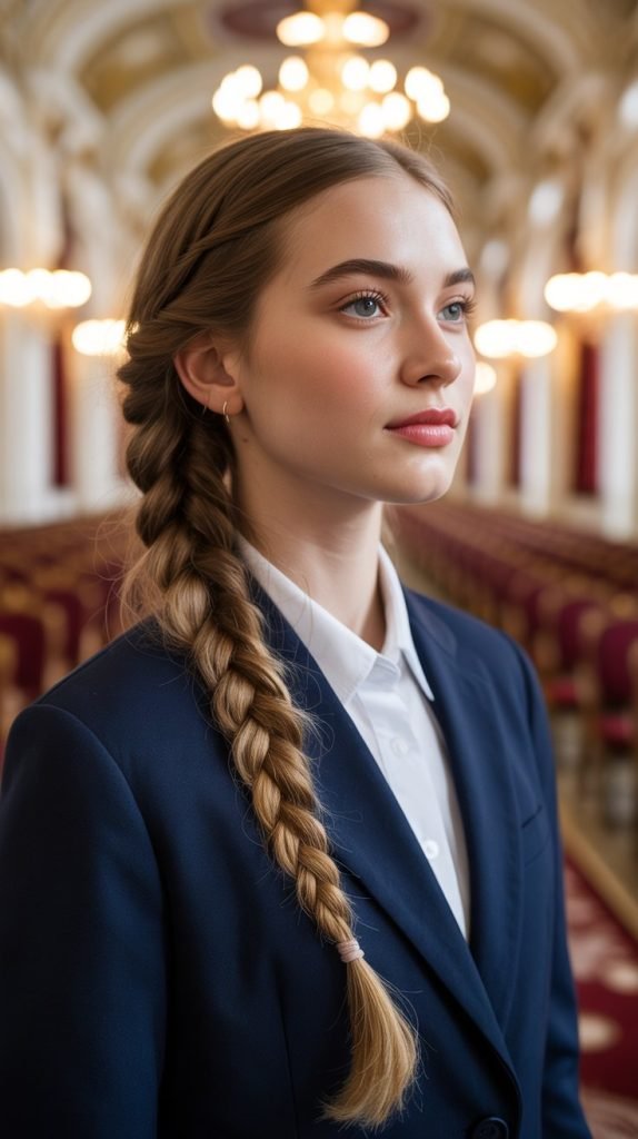 Waterfall Braid for Special School Events