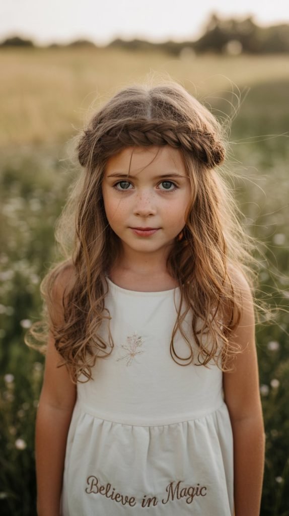 Crown Braid with Loose Texture