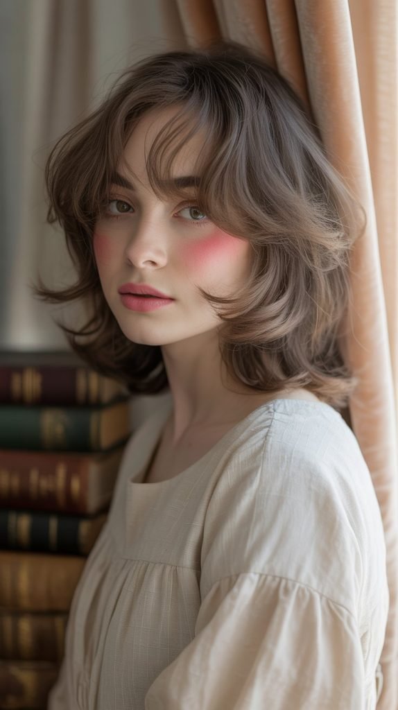 Medium Wispy Layers for Thick Hair