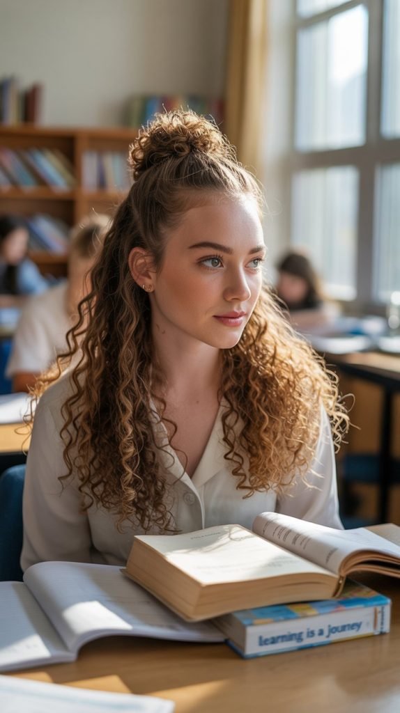 Twisted Half-Up Style