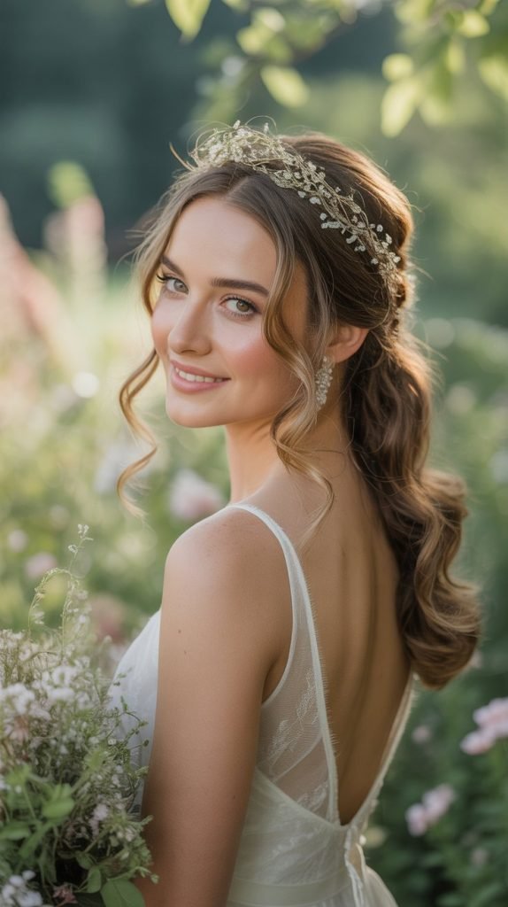 Half-Up Twisted Crown