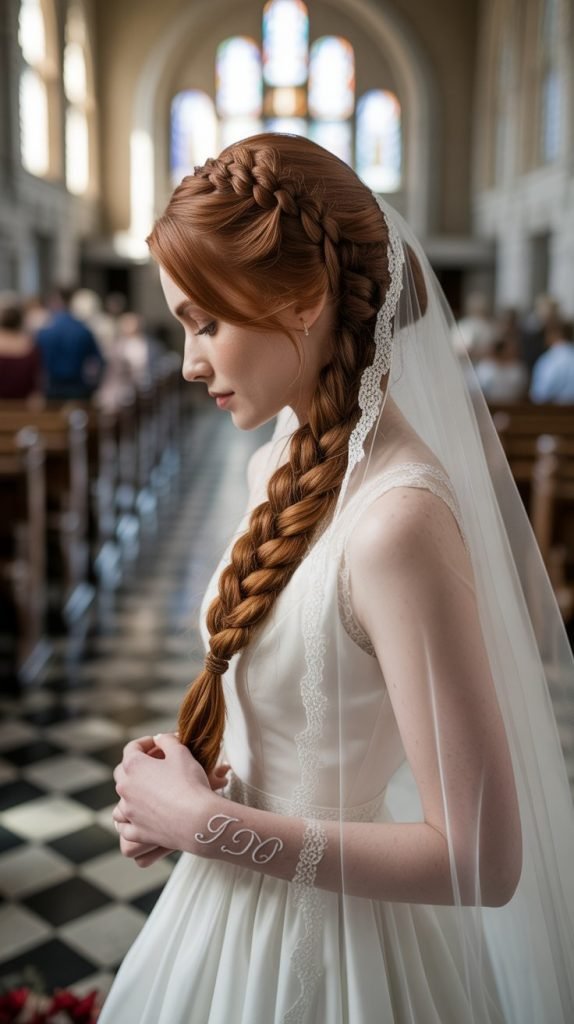  Dutch Braid into Bun