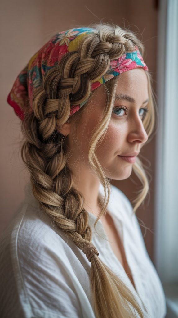 . French Braid Bandana Integration