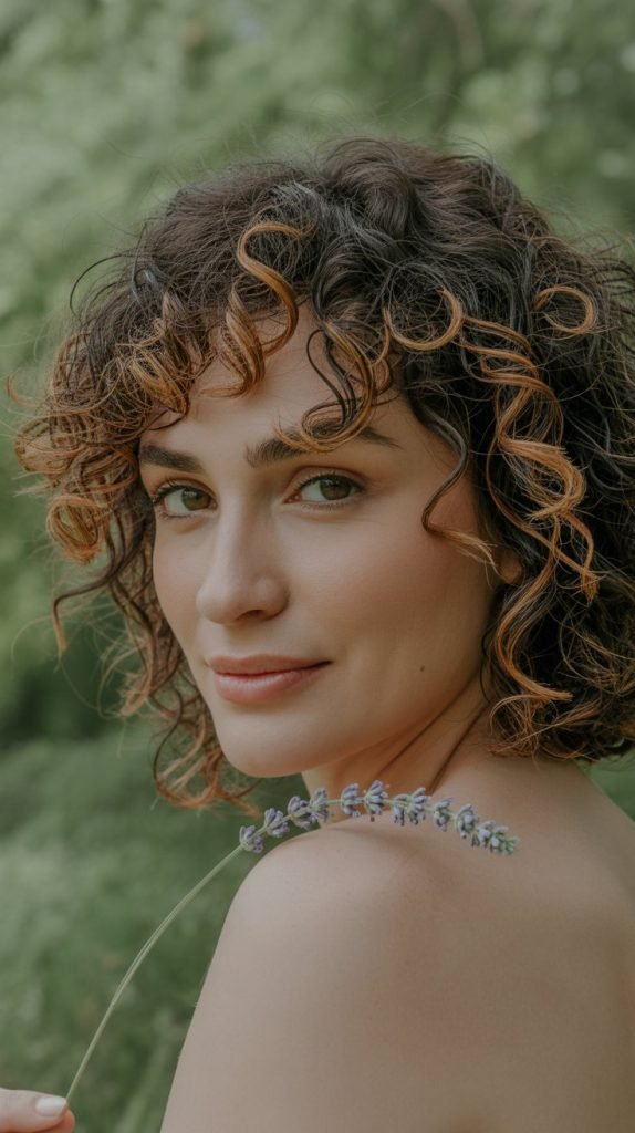 Face-Framing Caramel Highlights