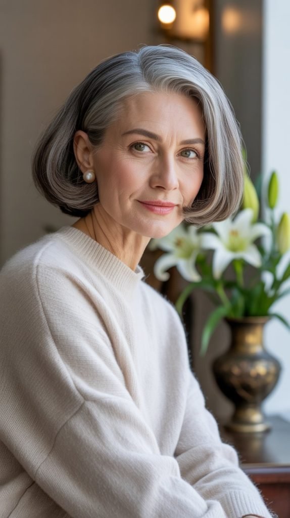 Textured Grey Crown Cut