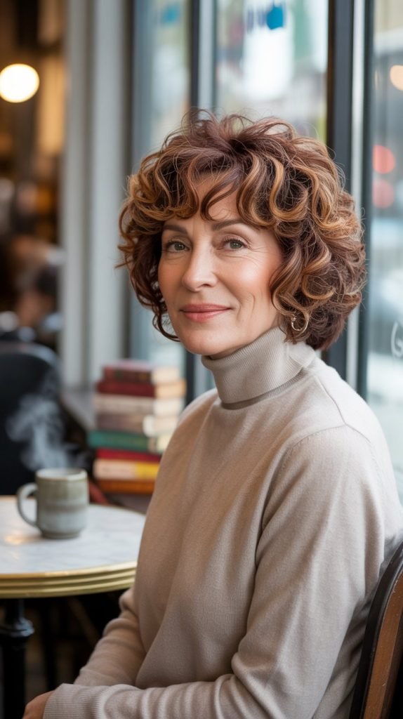 Curly Shag with Face-Framing