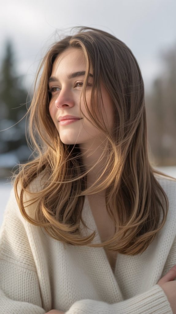 Long Layers with Subtle Highlights