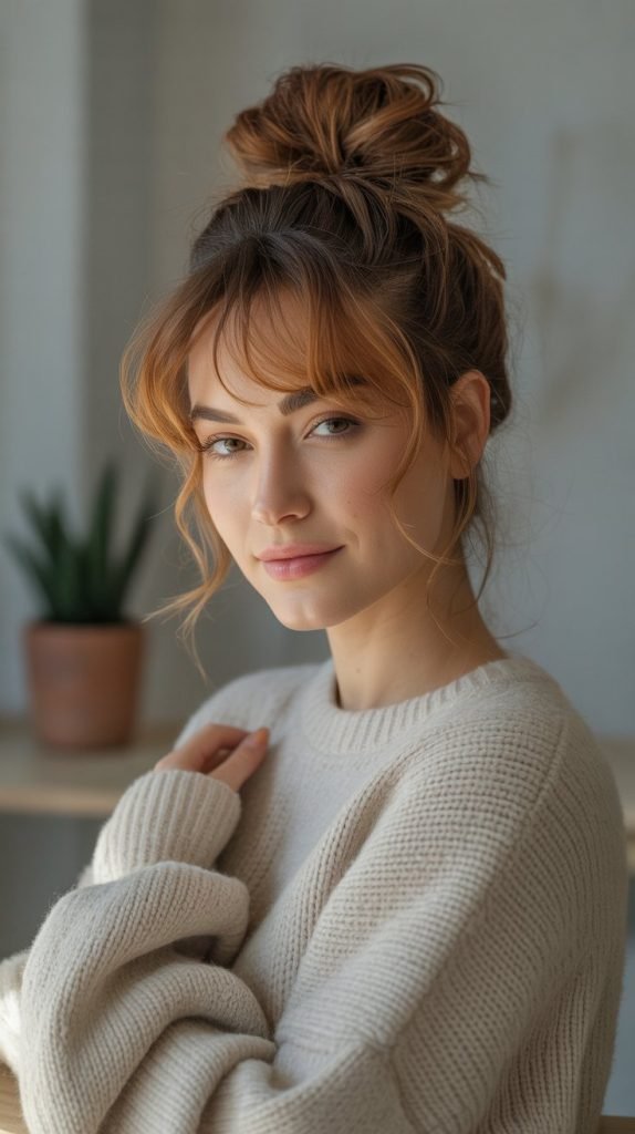 Sock Bun Messy Variation