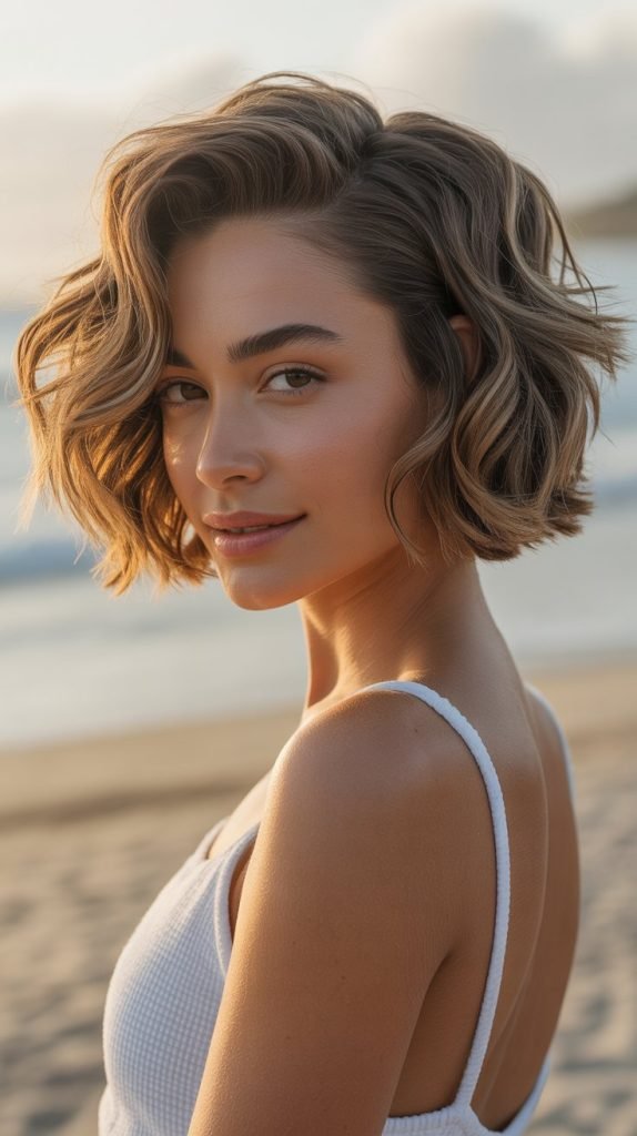  Wavy Textured Stacked Bob