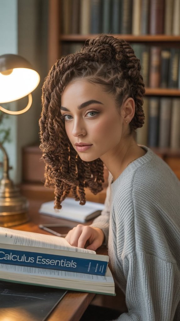 Twisted Half-Up Style