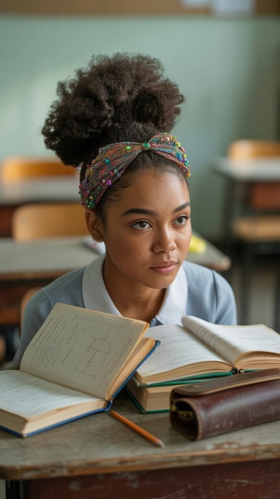 High Puff with Headband