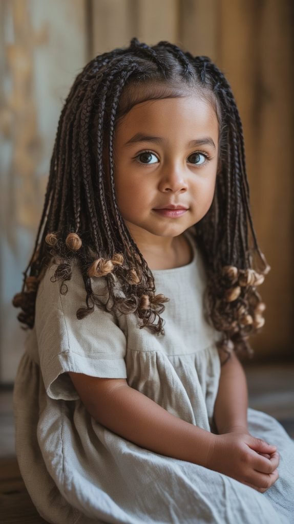 Multiple Mini Braids for Added Texture