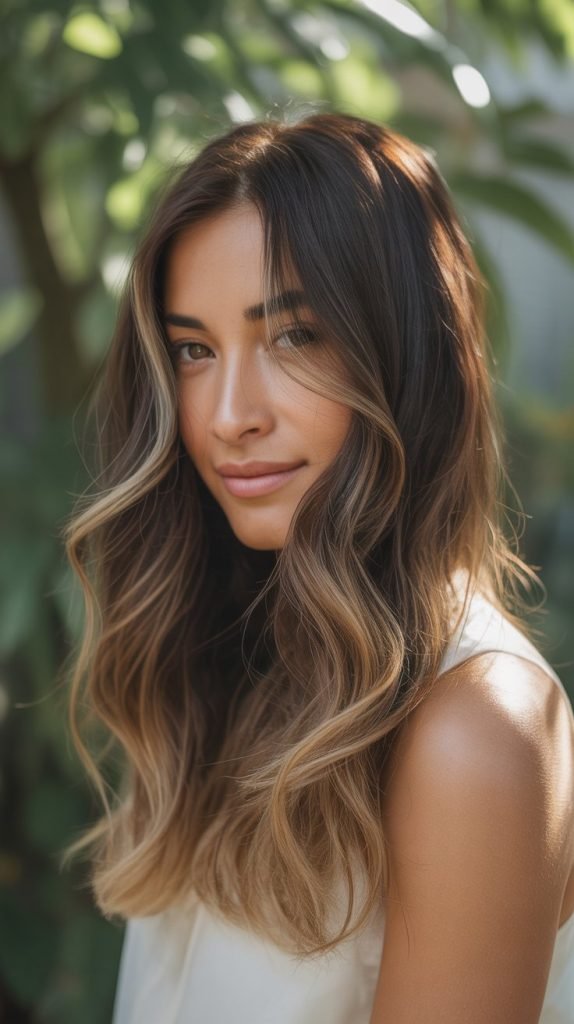 Ombre Caramel Transition