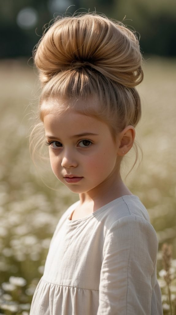 Sock Bun with Teased Base