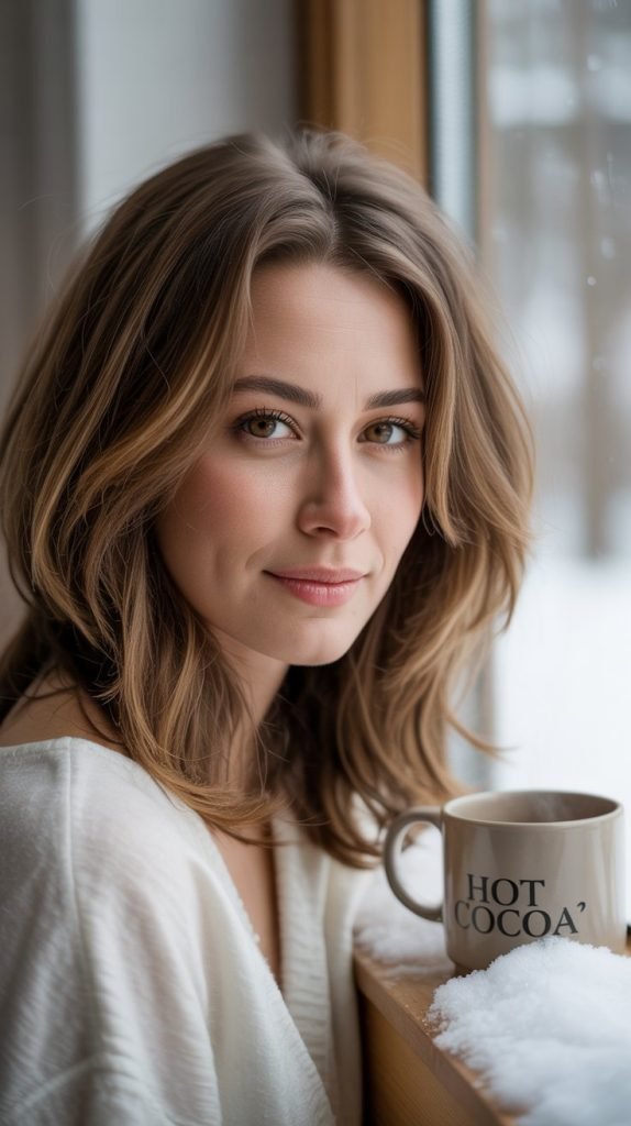 Tousled Mid-Length Layers