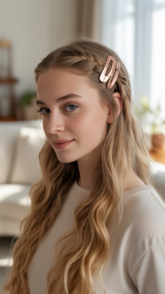 Half-Up Waterfall Twist