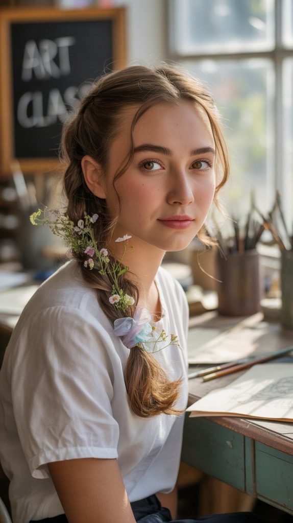  Boho Side Braid with Accessories