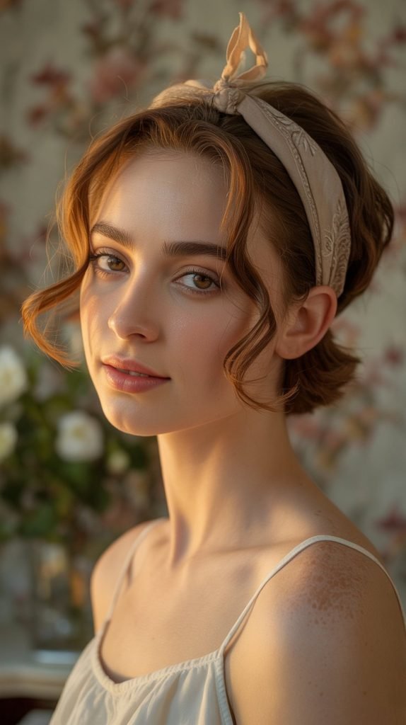 . Bandana Headband with Face-Framing Pieces