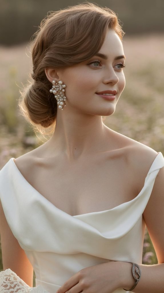 Textured Side Swept Updo