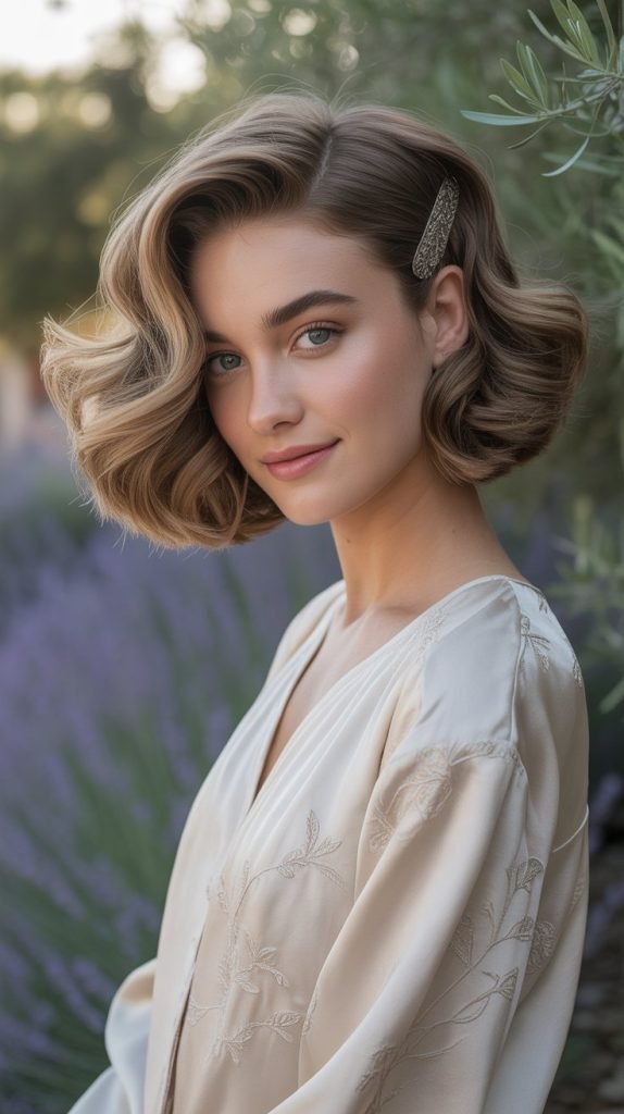 Wavy Stacked Inverted Bob