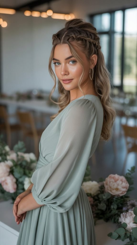 . Textured Half-Up Style