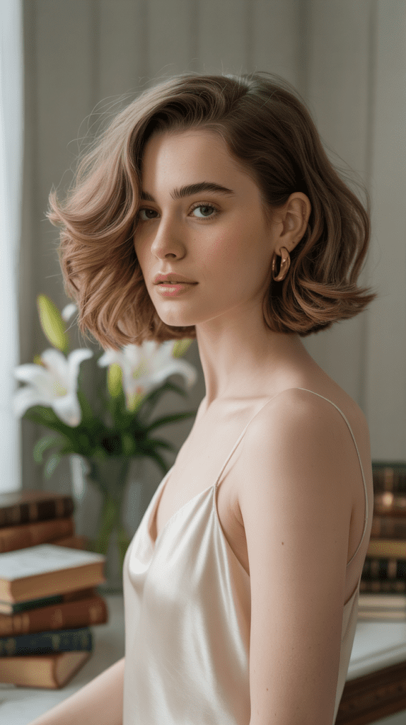 Wavy Bob with Feathered Layers