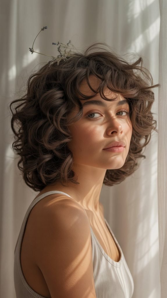 Soft Curly Shag with Natural Texture