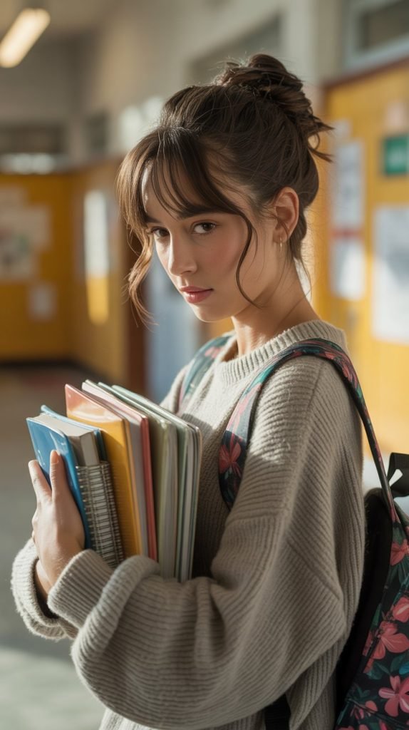 Twisted Half-Up Style for Quick Mornings