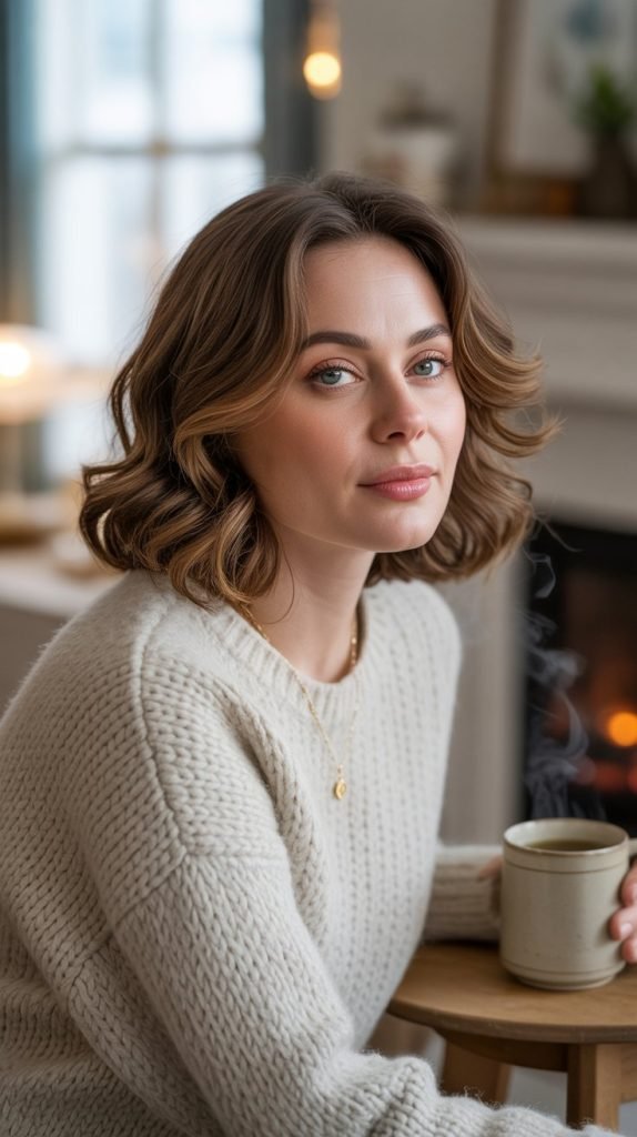 Wavy Hair Winter Styling Approaches