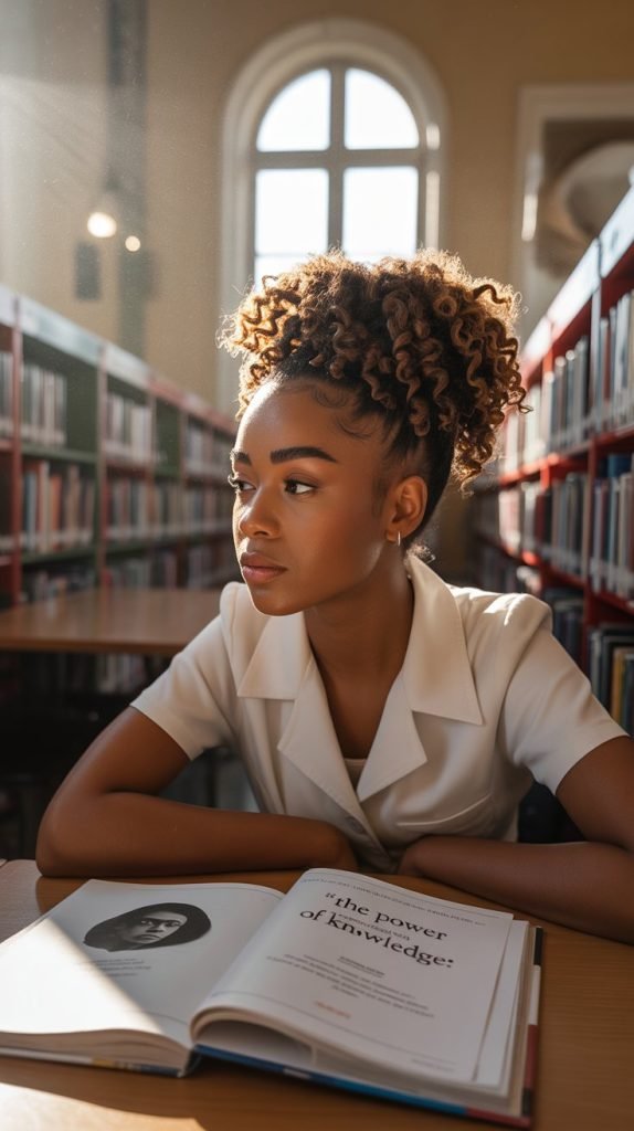 Twist-Out Half-Up Style