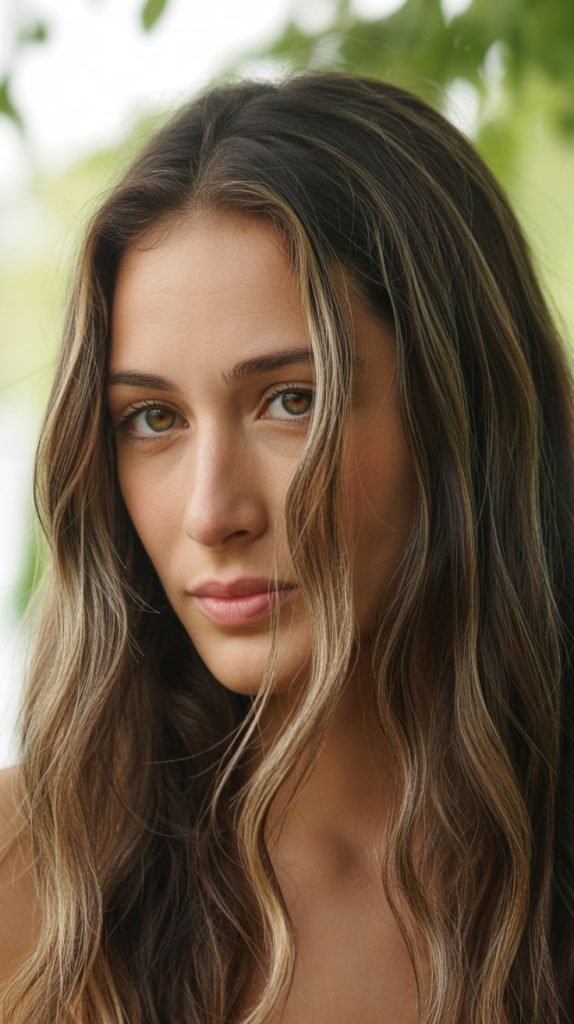 Face-Framing Caramel Ribbons