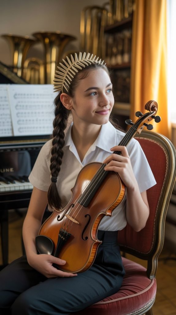 Accordion Braid for Musical Students