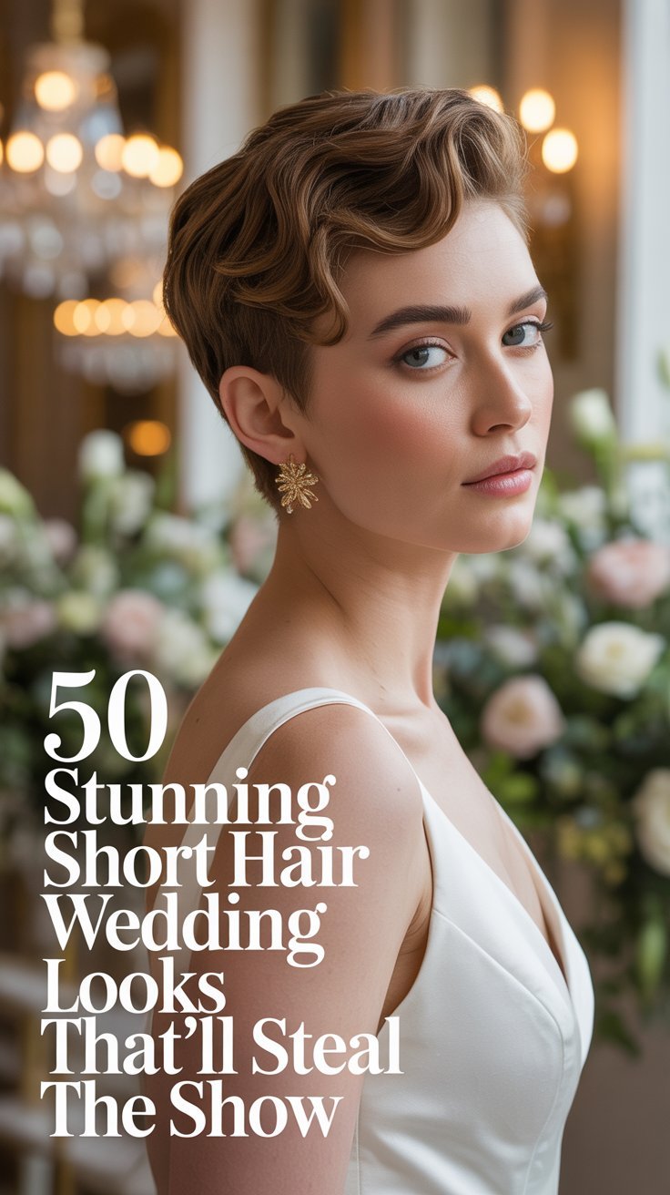 Stunning Short Hair Wedding Looks That'll Steal the Show