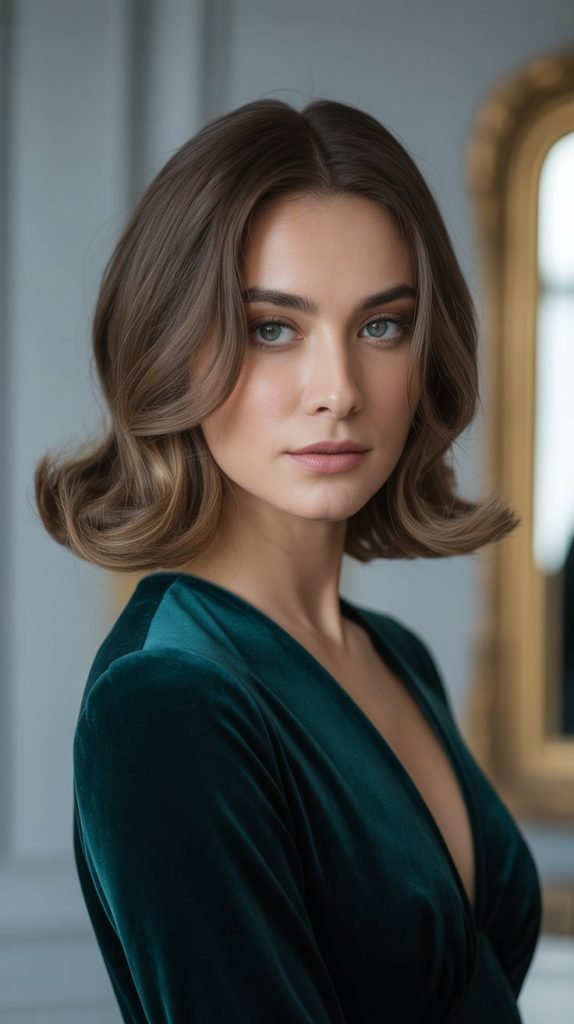 Medium Curtain Layer Cut for Thick Hair