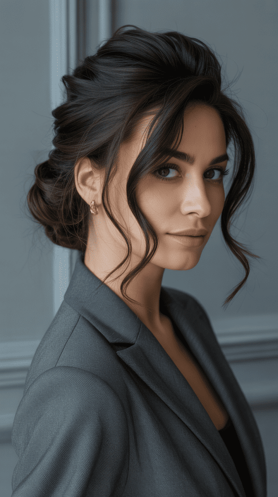 French Twist with Modern Touch