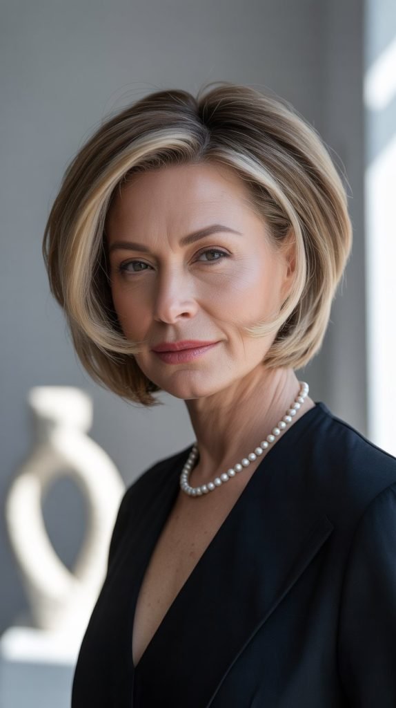 Graduated Bob with Volume at the Roots